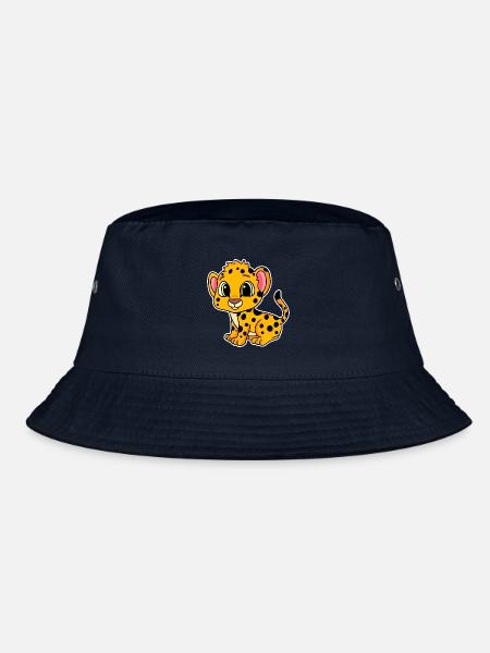 Baby cheetah - Bucket Hat - navy - Front