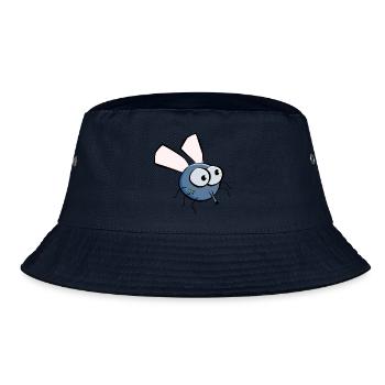 Fliege - Bucket Hat - Navy - Vorne