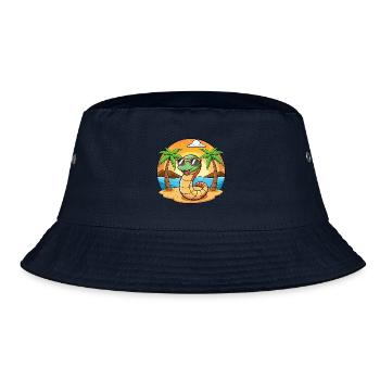 Lunettes de soleil de plage d’été de dessin animé drôle de serpent - Bob - marine - Devant