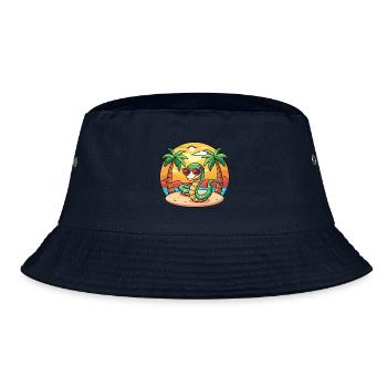 Lunettes de soleil de plage d’été de dessin animé drôle de serpent - Bob - marine - Devant