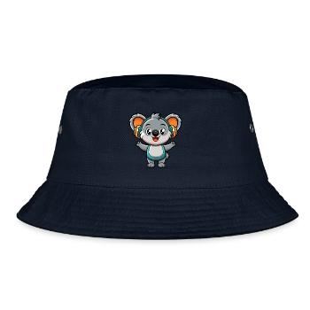 Koala Funny Cartoon Character Musique de casque - Bob - marine - Devant