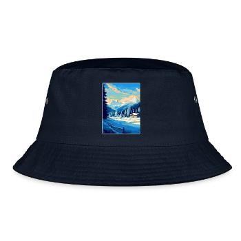 Kitzbühel Autriche Affiche de voyage vintage souvenir - Bob - marine - Devant