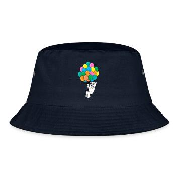 Eisbär Luftballon - Bucket Hat - Navy - Vorne