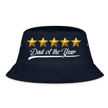 Vater des Jahres Sternen-Glanz - Bucket Hat - Navy - Vorne