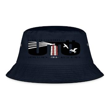 UTÖ LIGHTHOUSE ISLAND Marine Textilien und Geschenke - Bucket Hat - Navy - Vorne