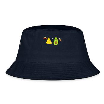 Guacamole Nacho Avocado Fiesta Mexico - Bucket Hat - Navy - Vorne