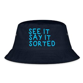 SEE IT SAY IT SORTED - Bucket Hat - Navy - Vorne