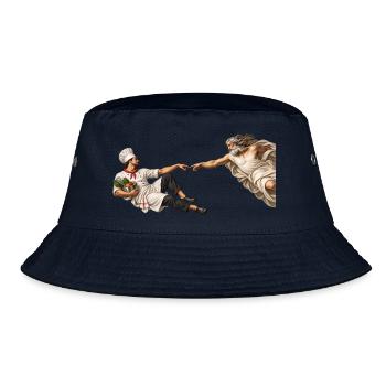 Die Erschaffung des Kochs - Bucket Hat - Navy - Vorne