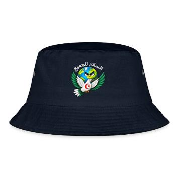 Frieden für alle – Algerien - Bucket Hat - Navy - Vorne