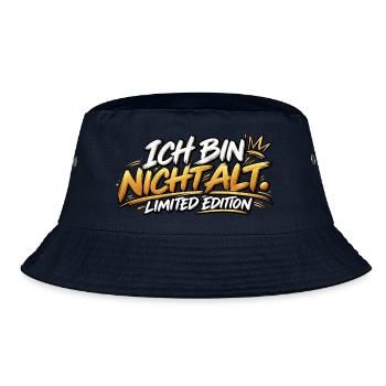 Ich bin nicht alt – Limited Edition - Bucket Hat - Navy - Vorne