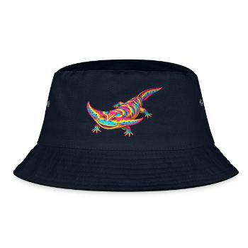 Regenbogen Diplocaulus Strahlen - Bucket Hat - Navy - Vorne