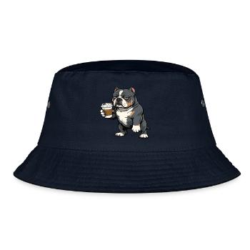 American Bully Bully Pit Bullys Bullybesitzer  - Bucket Hat - Navy - Vorne