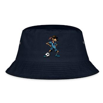 Australian Shepherd Fussball / Hund - Bucket Hat - Navy - Vorne