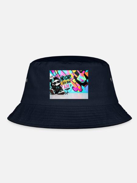 Panda Streetart No Cap IchBinIch - Bucket Hat - Navy