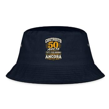 Divertente Frase 50 Compleanno Regalo Anni 50 Uomo - Bucket Hat - Navy - Vorne