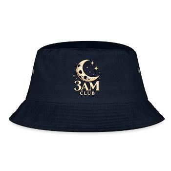 3AM Club Celestial Moon - Bucket Hat - Navy - Vorne