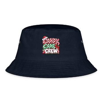 Candy Cane Crew Weihnachtsedition - Bucket Hat - Navy - Vorne