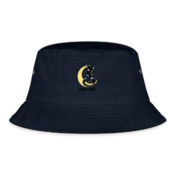 Mondkatze Nachtlicht - Bucket Hat - Navy - Vorne