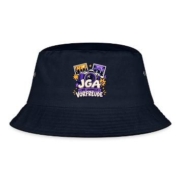 JGA – Wir sammeln Vorfreude - Bucket Hat - Navy - Vorne