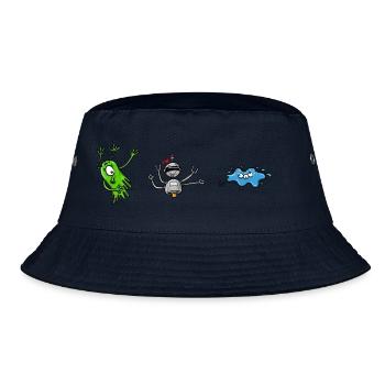Aliens-Monsters - Bucket Hat - Navy - Vorne