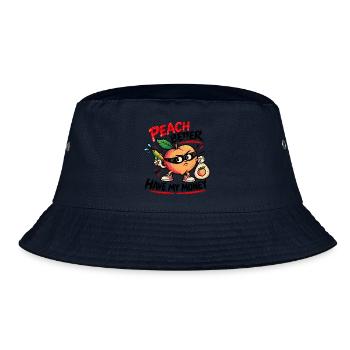 Peach Better Have My Money – Gangster Pfirsich - Bucket Hat - Navy - Vorne