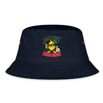 Easy Peasy Lemon Squeezy – Freche Zitrone - Bucket Hat - Navy - Vorne