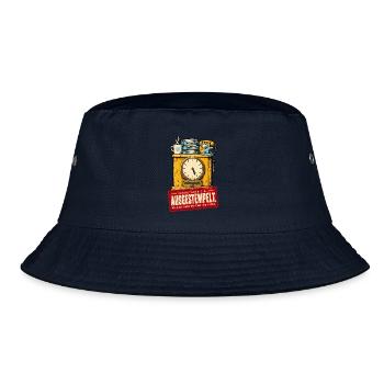 Ausgestempelt Sekretärin in Rente - Bucket Hat - Navy - Vorne