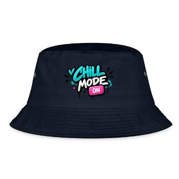 Chillmodus Neon Graffiti - Bucket Hat - Navy - Vorne