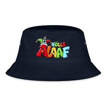 Kölle Alaaf – Buntes Comic Karneval Design mit Nar - Bucket Hat - Navy - Vorne