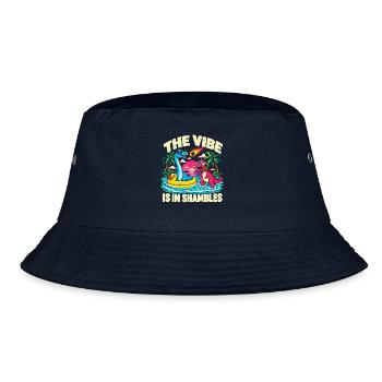 Pool Dinosaurier Die Stimmung ist im Chaos - Bucket Hat - Navy - Vorne