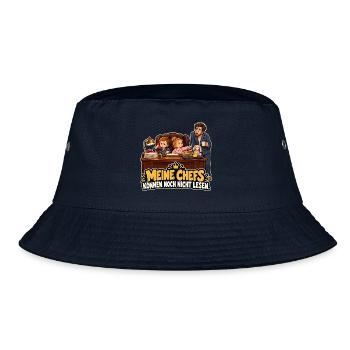 Kleine Chefs ohne Lesekenntnisse - Bucket Hat - Navy - Vorne