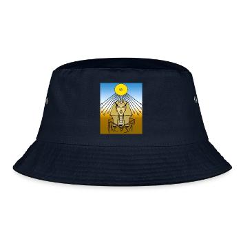 Sonnenpharaön Strahlenkreis - Bucket Hat - Navy - Vorne