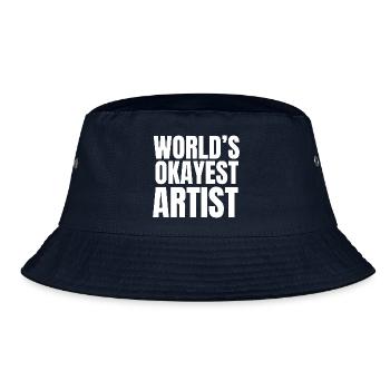 Der beste Künstler der Welt Lustiger Kunsthumor - Bucket Hat - Navy - Vorne