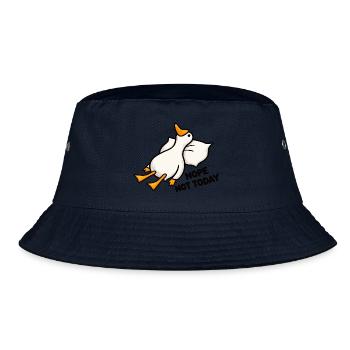 Nope Not Today – Lustige Ente mit Humor - Bucket Hat - Navy - Vorne