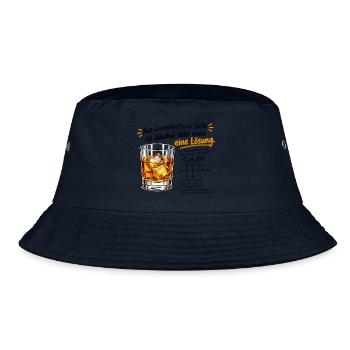 Wissenschaftliche Fakten: Alkohol - Bucket Hat - Navy - Vorne