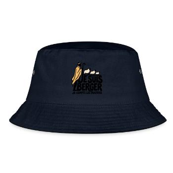 Ich bin ein Hirte – Humor - Bucket Hat - Navy - Vorne
