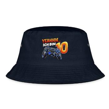 Gaming zum 10. Geburtstag – Yeahhh ich bin 10 - Bucket Hat - Navy - Vorne