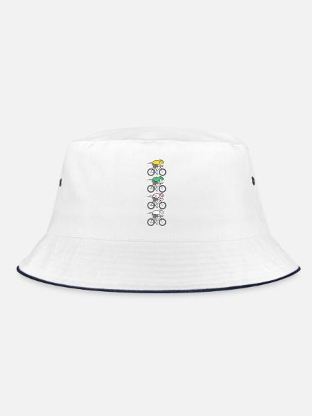 Cycling France Champion Trikot - Bucket Hat - Weiß/Navy