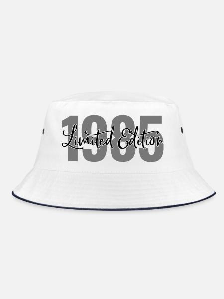 Limited edition 1985 - Bucket Hat - Weiß/Navy