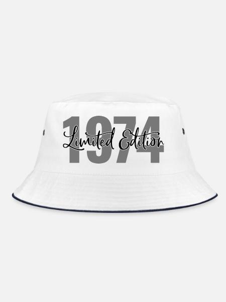 Limited Edition 1974 - Bucket Hat - Weiß/Navy