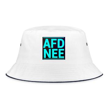 AFD NEE! - Bucket Hat - Weiß/Navy - Vorne
