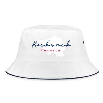 Rucksack Franzos - Bucket Hat - Weiß/Navy - Vorne