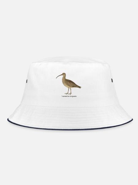Brachvogel - Numenius arquata - Bucket Hat - Weiß/Navy