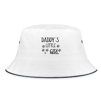 DADDY'S LITTLE GIRL - Bucket Hat - Weiß/Navy - Vorne