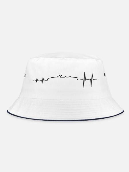 Sportwagen E36 Heckantrieb Puls Cabrio - Bucket Hat - Weiß/Navy