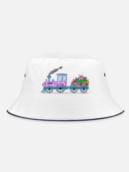 Train pour enfants avec remorque rose - Bob - blanc/marine - Devant
