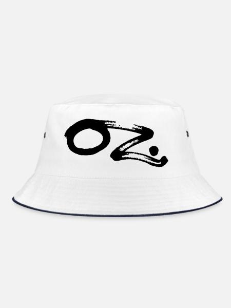 OZ - Bucket Hat - Weiß/Navy - Vorne