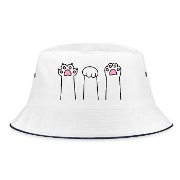 Ciseaux Pierre Papier Patte Patte Jeu Patte Cat Pattes - Bob - blanc/marine - Devant