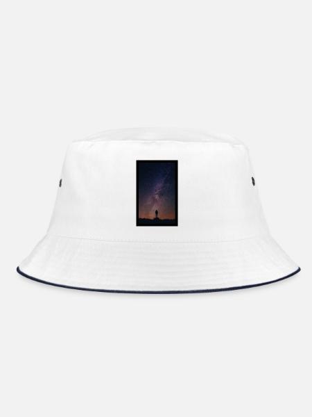 Black Sky Photo Science Fiction - Bucket Hat - Weiß/Navy