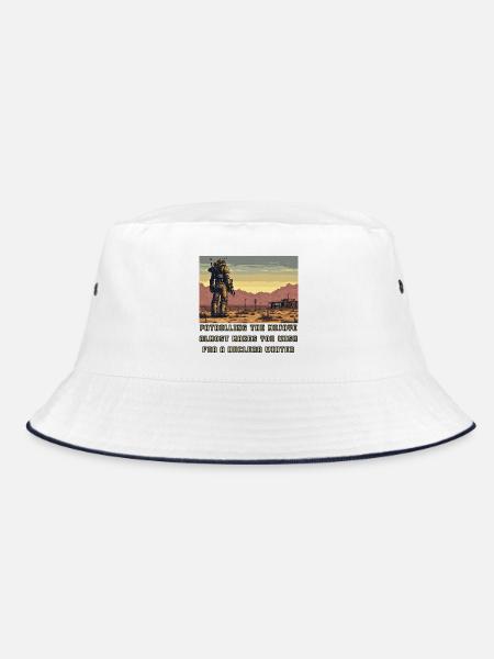 Patrouillen in der Mojave - Bucket Hat - Weiß/Navy